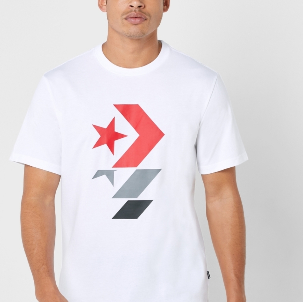 Converse Boys Shirt Short Sleeve L White